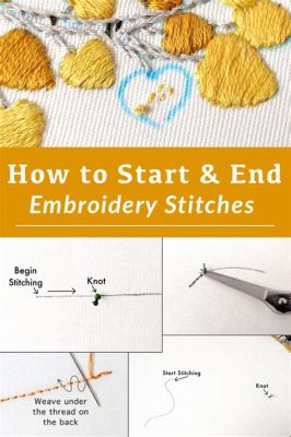 How to Finish an Embroidery Stitch: A Journey Through Threads and Time